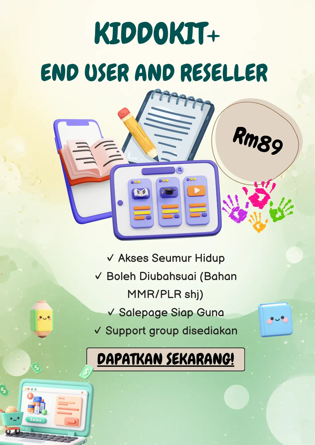 KIDDOKIT+ End User and Reseller — RM89, Dapatkan Sekarang