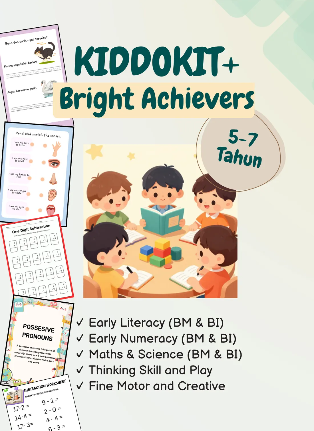 KIDDOKIT+ Bright Achievers, 5-7 Tahun
